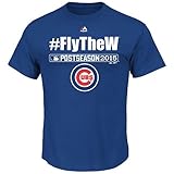 Chicago Cubs メンズ Fly the W Post Season Tシャツ L