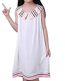 女の子ホワイトパジャマ美しい夏の寝間着快適な部屋着