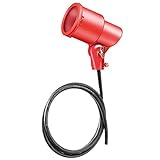 岩崎 K形アイランプホルダ（投光器） 屋外用 フードなし レフランプ・セルフバラスト水銀ランプ用 E26 赤色（レッド） 口出線1.8m K0-L14