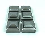 2 1 / 2 " PressedスチールPost Caps for Square Steel Posts ( Lot of 6キャップ