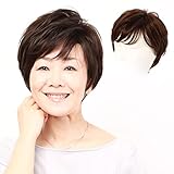 (私元気) ウィッグ ショート スタイリッシュ レイヤーショート フルウィッグ ウイッグ かつら 女性用 フルウイッグ 耐熱 S004 (ファッション用ベース×新型耐熱繊維, 3 茶色)