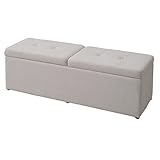 山善(YAMAZEN) スツール 収納ベンチ 幅120 ベージュ FBS-120(BE)F