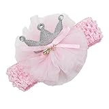 E-SHOP ベビー 用 ヘアバンド 伸縮性 お花柄 新生児 赤ちゃん 出産祝い 内祝い お宮参り 誕生日 100日記念 こどもの日 記念撮影 初節句に 王冠 お宮参り 誕生日飾り プレゼント お祝い