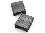 Black Anodized CNC Semicircle Alloy Tube Clamp (incl.screws) 30mm