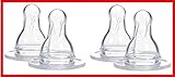 Dr. Brown Standard 4 Count Nipples - Level 1 (0M+) by NYD