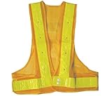 SAFETY VEST 安全ベストフラッシュタイプ　60mm幅反射テープ　イエロー×イエロー　サイズフリー
