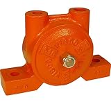 VIBCO BVS-510 Silent Pneumatic Turbine Vibrator, 900 lb. Force, 4,500 VPM, 21 CFM, 60 to 80 psi, Thr