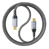 ZeroneTeck USB-C 映像出力対応ケーブル 1.8M【20Gbps高速データ転送 4K/60Hz 映像出力 100W/5A急速充電 PD対応】USB3.2 Gen2 Type-C データ転送ケーブル対応 MacBook Pro/Air iPad Pro/アイ・オー・データ/Dell/LG/PHILIPS/cocopar/EVICIV/ARZOPA/等type c機種対応