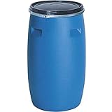 プラスチック　ドラム缶 オープンタイプ PDO 200L-1 セット un有 ブルー プラ ポリ サンコー 【代不】
