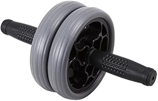 HOMETRY(ホームトライ) 腹筋ローラー ブラック&times;グレー 加圧トレーニングPCCS STATION監修 T001