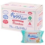 Super Premium 新生児からのおしりふき テンセル 70枚×12個