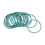 uxcell フッ素ゴムOリング 13 mm外径 11mm内径 1mm幅 機械配管用 FKMシールガスケット グリーン 20個入り