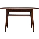 大川家具 天然木テーブル 幅95オーバルテーブル SNJ-11000009 代引不可 ポイント10倍