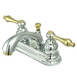 Kingston Brass KB2604AL Two Handle 4 in. Centerset Lavatory Faucet with Retail Pop-up