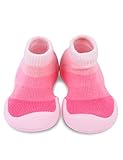 【OSABASA】ベビーファーストシューズラバーソックススニーカーGGOMOOSIN(コムシン)（男女兼用） KGSHSN01_KGSHSN08-PINK-11.5 [並行輸入品]