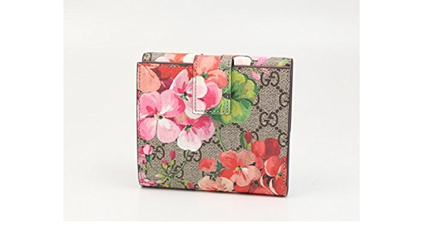Amazon グッチ Gucci 財布 二つ折り財布 ku2in 8693 Gg Blooms 折り財布 レディース ベージュ 花柄 並行輸入品 シューズ バッグ