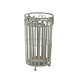 ホワイト／傘立て 傘立 おしゃれ アンティーク加工 コンパクト ヨーロピアン エレガント かわいい シンプル 北欧 業務用