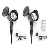 Solar Flood Lights with Remote - Set of 2 [並行輸入品]