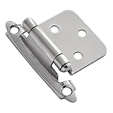 Hickory Hardware P144-26 2-3/16-Inch by 1-Inch Surface Self-Closing Hinge, Polished Chrome by Hickor