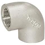 フローバル ステンレス製ねじ込継手 リブなしエルボ ネジ(Rc)3/4 VL2-06