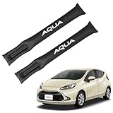 XIKER トヨタ アクア MX系専用 PUレザー 隙間クッション 車用 シートサイド隙間埋め 運転席 助手席 ゴミ小物類 落下防止 カー用品 便利グッズ シートコンソール座席隙間落ち防止 内装 カスタム パーツ 2本 セット(ブラック)