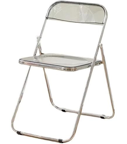 Amazon｜クリアチェア パイプ椅子 椅子 チェア 透明椅子 幅46×奥行47