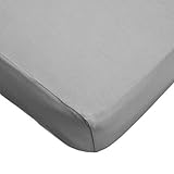 American Baby Company 100% Cotton Value Jersey Knit Crib Sheet (2, Gray) by American Baby Company