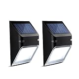 Patech 5LED ソーラーライト ステップライト アウトドアライト 防水 太陽発電 省エネ 夜間自動点灯 屋外照明/ステップ/軒先/庭/ガーデン/ドライブウェイ/玄関周りなどの照明/防犯用（二点