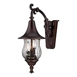 Acclaim 3402ABZ Del Rio Collection 3-Light Wall Mount Outdoor Light Fixture, Architectural Bronze [並