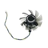 Rakstore FD8015U12D 75mm グラフィックカード 冷却ファン 適用 ASUS との互換性 GTX 1650 Phoenix 静音クーラーファン