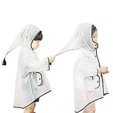 OKLIFE 男の子　女の子　男女兼用レインコート　レインウェア　透明　カッパ 　雨具　EVA　新学期用 子どもレインコート　携帯ポーチ付き (Ｓ)