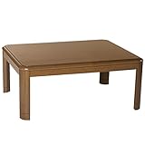 山善(YAMAZEN) 平面パネルヒーター付家具調和洋風こたつ(継脚付)(105cm長方形) 電子リモコン付 ブラウン SKF-MD1052H(MB)