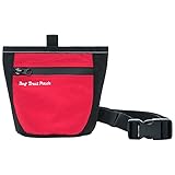 SEHOOペット用品 トレーニングバッグ 犬用 ウエストポーチ お菓子バッグ 防水 お菓子 小物入れ 餌入れ 給食バッグ 犬のお散歩グッズ (レッド)