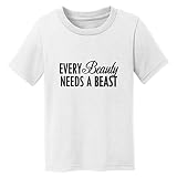 デジタルTシャツショップbaby-boys Every Beauty Needs A Beast Tシャツ US サイズ: S カラー: ホワイト