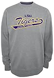 NCAA LSU Tigersメンズ安全2クルーネックフリースシャツ、小さな、グレー