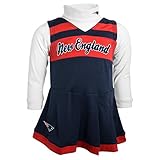 NFL Toddler Girls Cheer Jumper Dress w /タートルネック – New England Patriots – 2t