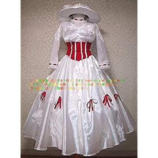 Amazon.co.jp: [XIN XIN] 即納 メリー・ポピンズ コスプレ衣装+帽+