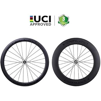 YOELEO クリンチャー/チューブレス カーボンホイール C50/88 ディスクブレーキ専用（制動軌道無）(SL) 採用NOVATEC(ノバテック) D411SB-CL/D412SB-CL ストレートプルハブ SHIMANO(シマノ)用 Sapim スポーク(CX-RAY)用 前後セット