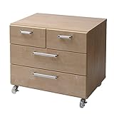 日本製(大川家具) クローゼット収納チェスト幅73高さ66.5キャスター付ナチュラル  um0106 代引不可 ポイント10倍