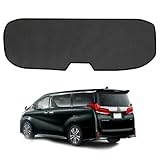 [GeTor] リアガラス サンシェード メッシュカーテン トヨタ 専用 アルファード 30系 ヴェルファイア30系 前期・後期 平成27年1月〜 車 リアウィンドウ用サンブロッカー 後部ウインド カーシェード 日焼け防止 遮光 断熱 カー用品 内装パーツ アクセサリー 折り畳み式 収納袋付き (トヨタ 専用 アルファード/ヴェルファイア30系電子ミラー装着仕様)