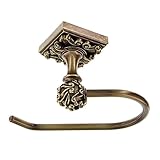 Vicenza Designs TP9001 Sforza French Toilet Paper Holder, Antique Brass by Vicenza Designs