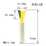 ディグラム dm09303 アリ錐・ルータービット1/2(刃径15.8mm)