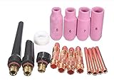 TIG 溶接 トーチ ガス レンズ 消耗品 セット コレット ボディ 1.0 / 1.6 / 2.4 / 3.2 ｍｍ セラミックノズル № 5 / 6 / 7 / 8
