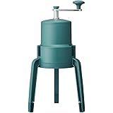 ドウシシャ かちわり手動かき氷器 折り畳み可+収納袋付きで持ち運びに便利 キャンプにもおススメ 市販の氷使用可能 グリーン