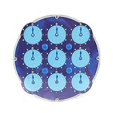 マジッククロックトランスペアレントブルースピードキューブブロックインテリジェンスギアキューブクロックおもちゃ子供と大人用減圧ギフト、11cm / 4.33 "