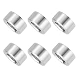 PATIKIL 6個 スペーサー ステンレス M4 内径4 mm x 外径8 mm x 高さ4 mm 304ステンレス製 (ねじ切りなし) 丸型スペーサー ブッシング スタンドオフ ネジ ボルト