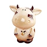 Baidecorセラミック従順Dairy Cow Money Box Piggy Bank