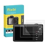 Rieibi RICOH CX6保護フィルム、ricoh cx5/cx4/cx3/cx2/cx1液晶プロテクター 厚さ0.25MM 薄いタイプ 3枚セット 強化ガラス 表面硬度9H 耐衝撃 耐指紋