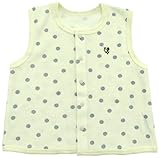 アンナニコラ 水玉 パイル ベスト 90~100cm オフグレー 8144 A18 日本製