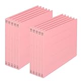 プラス フラットファイル 樹脂製とじ具 A4 ヨコ 10P ピンク 78-258 NO.022N-10P